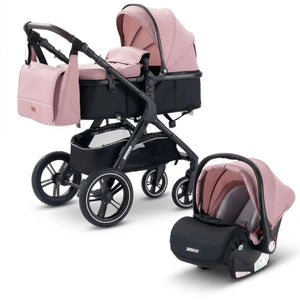 Movebaby™ Luxe 3-in-1 Kinderwagen – Compleet met 9 Accessoires | Verstelbaar, Inklapbaar & Geschikt vanaf Geboorte Movebaby