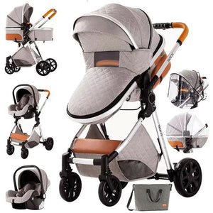Movebaby™ V9 Kinderwagen 3-in-1 | Lichtgewicht Vierwielige Kinderwagen voor Pasgeborenen Movebaby