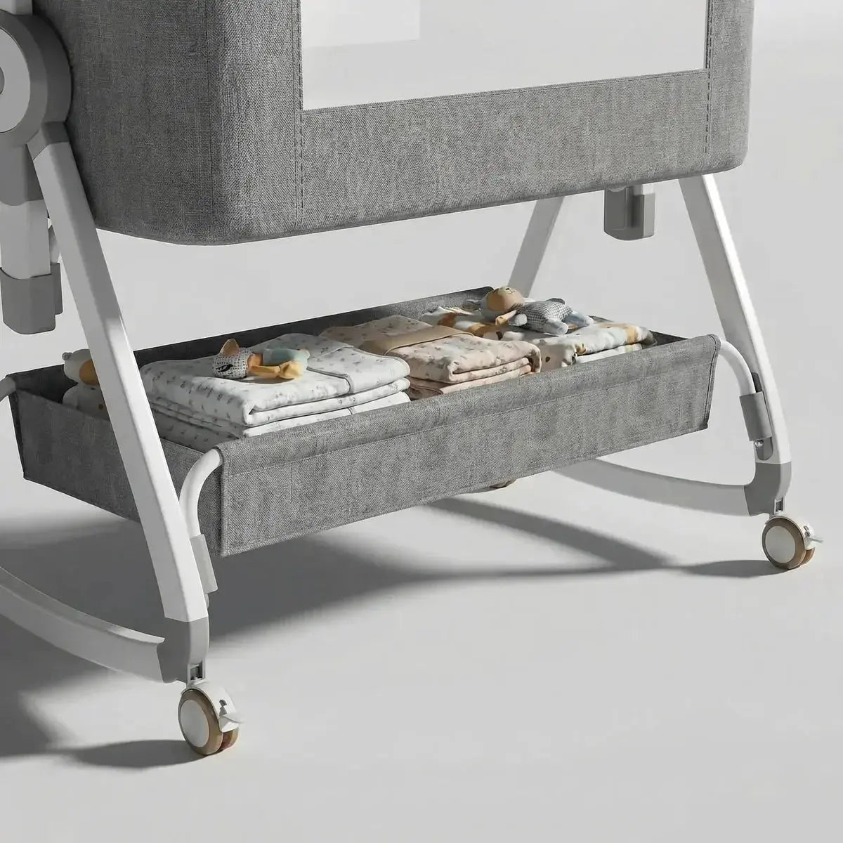 Luxe Baby Wieg – Verstelbaar & Comfortabel | Geschikt voor 0-36 Maanden | Aluminium Frame & Zachte Bekleding Movebaby