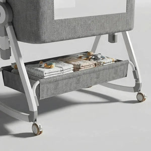 Luxe Baby Wieg – Verstelbaar & Comfortabel | Geschikt voor 0-36 Maanden | Aluminium Frame & Zachte Bekleding Movebaby