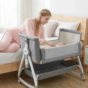 Luxe Baby Wieg – Verstelbaar & Comfortabel | Geschikt voor 0-36 Maanden | Aluminium Frame & Zachte Bekleding Movebaby