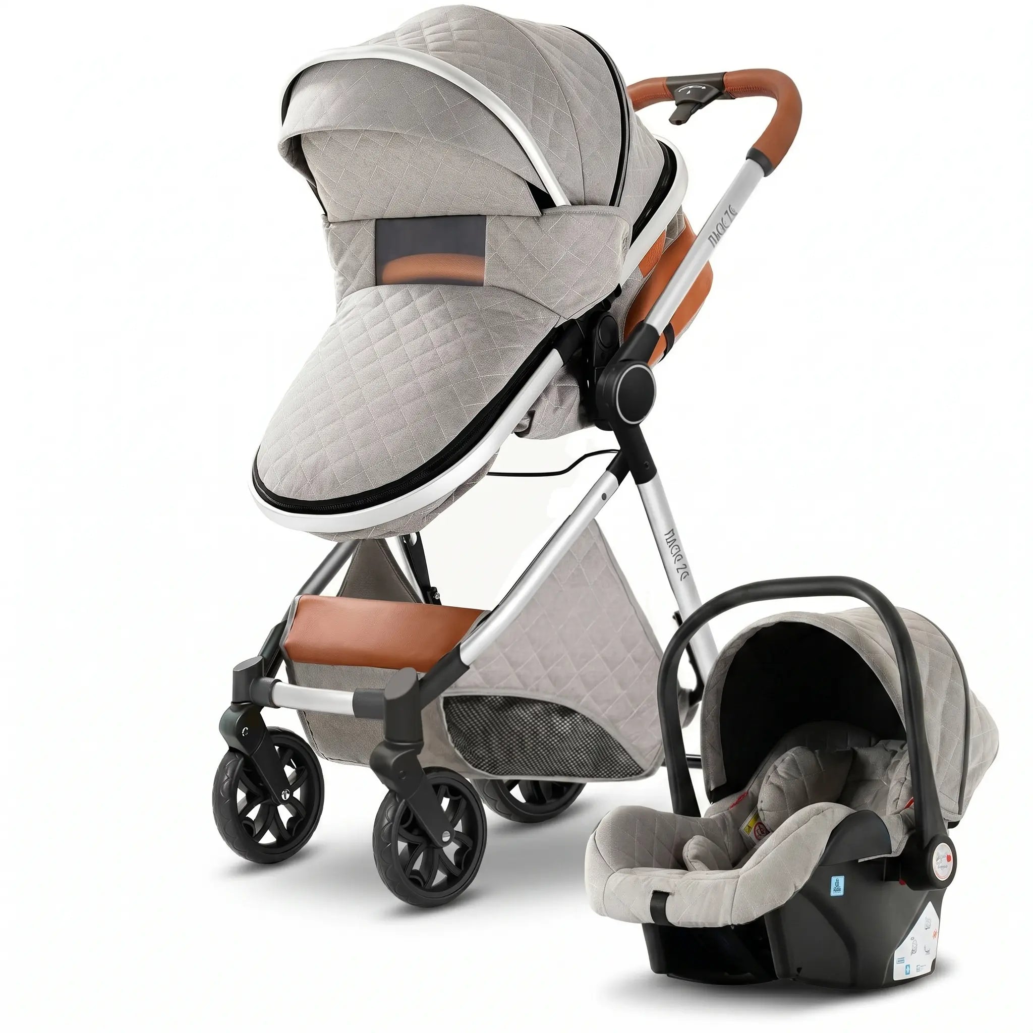 Movebaby™ 3-in-1 Kinderwagen – Lichtgewicht & Opvouwbaar | Geschikt vanaf Geboorte Movebaby
