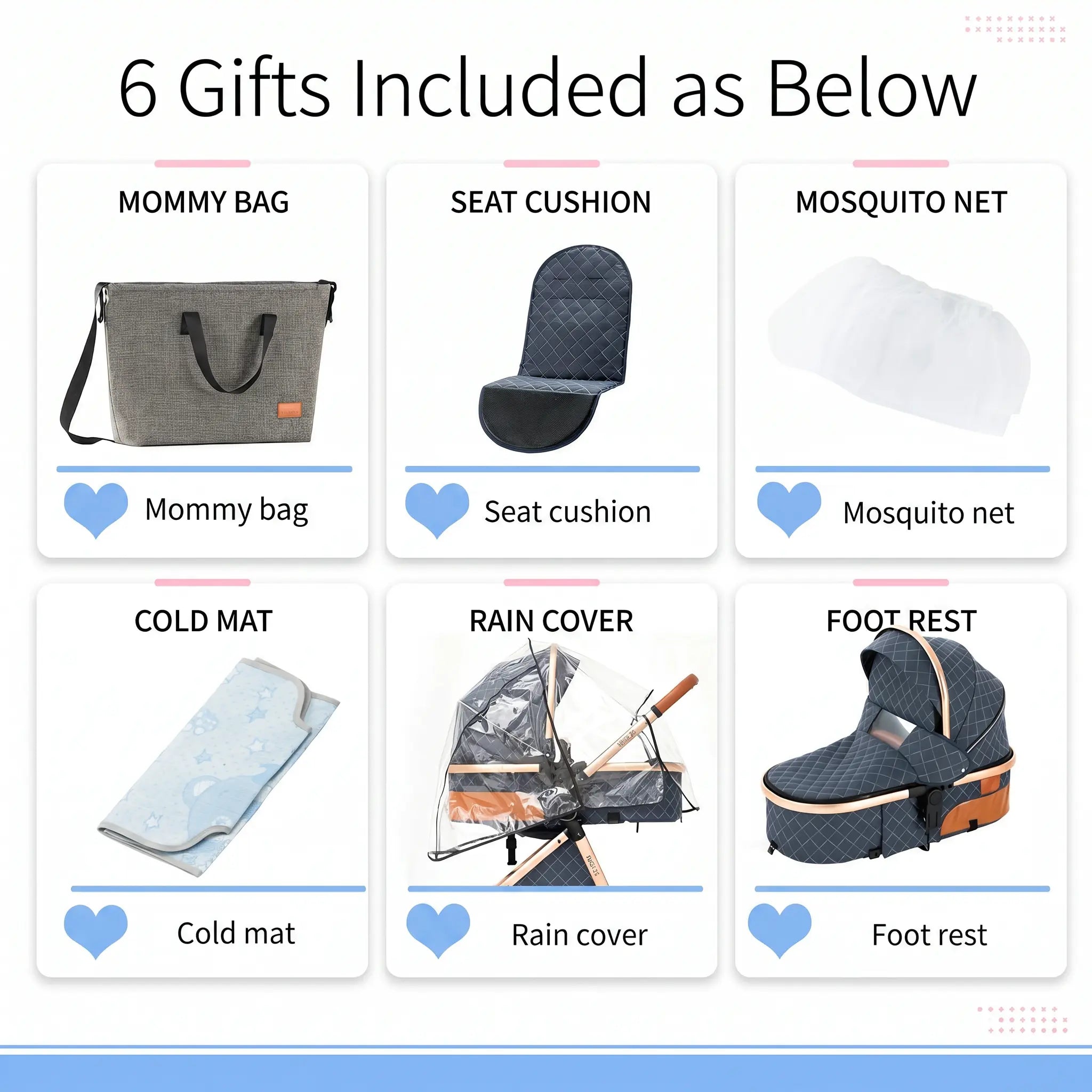 Movebaby™ 3-in-1 Kinderwagen – Lichtgewicht & Opvouwbaar | Geschikt vanaf Geboorte Movebaby