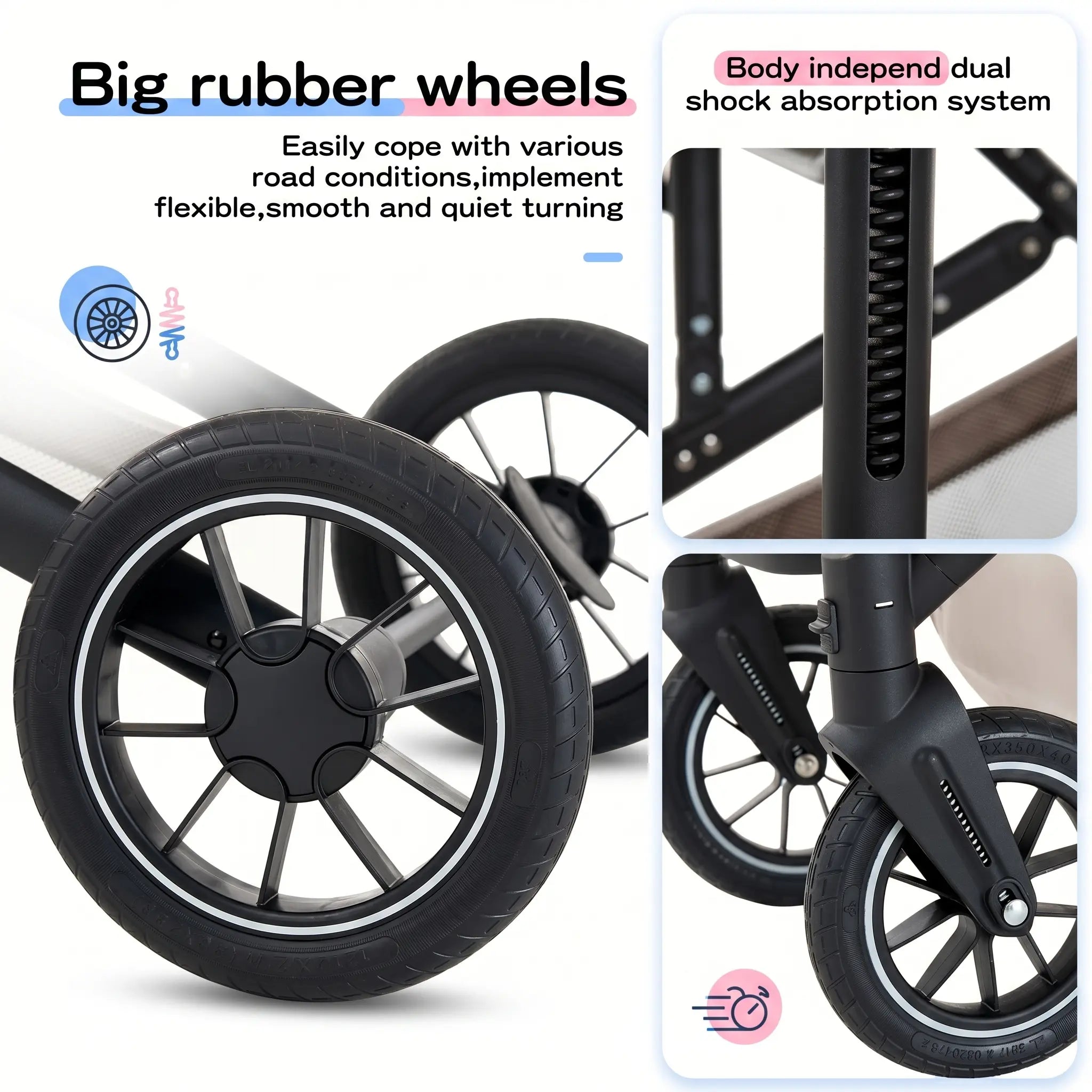 Movebaby™ 3-in-1 Kinderwagen met Autostoel – Tot 20 KG | Compleet met Accessoires Movebaby