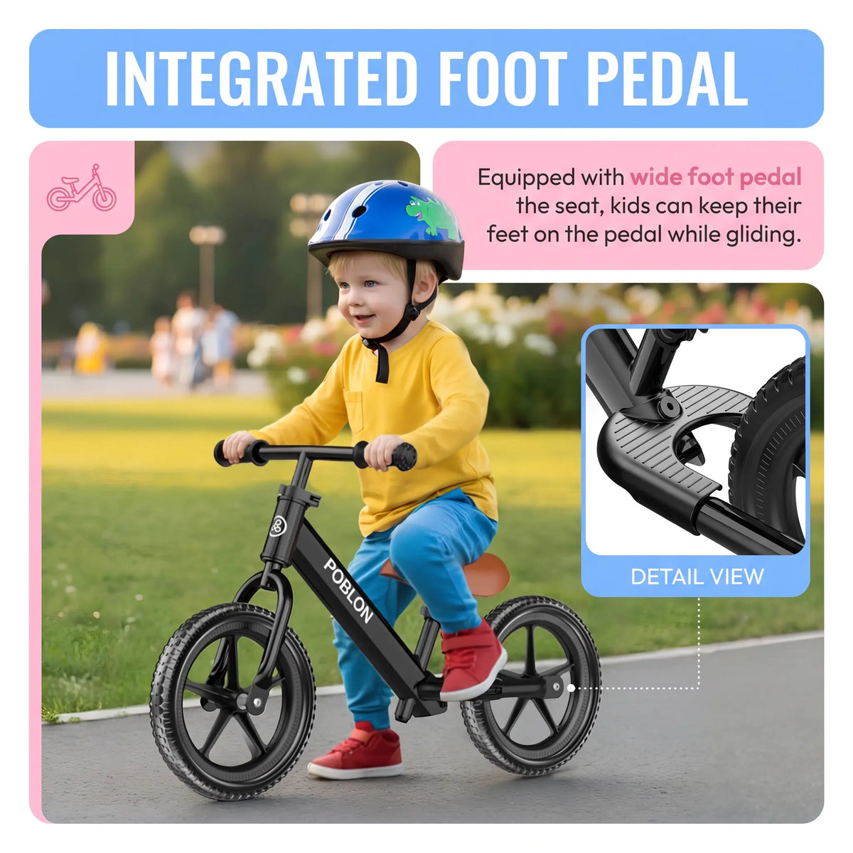 Movebaby loopfiets met geïntegreerde voetsteun