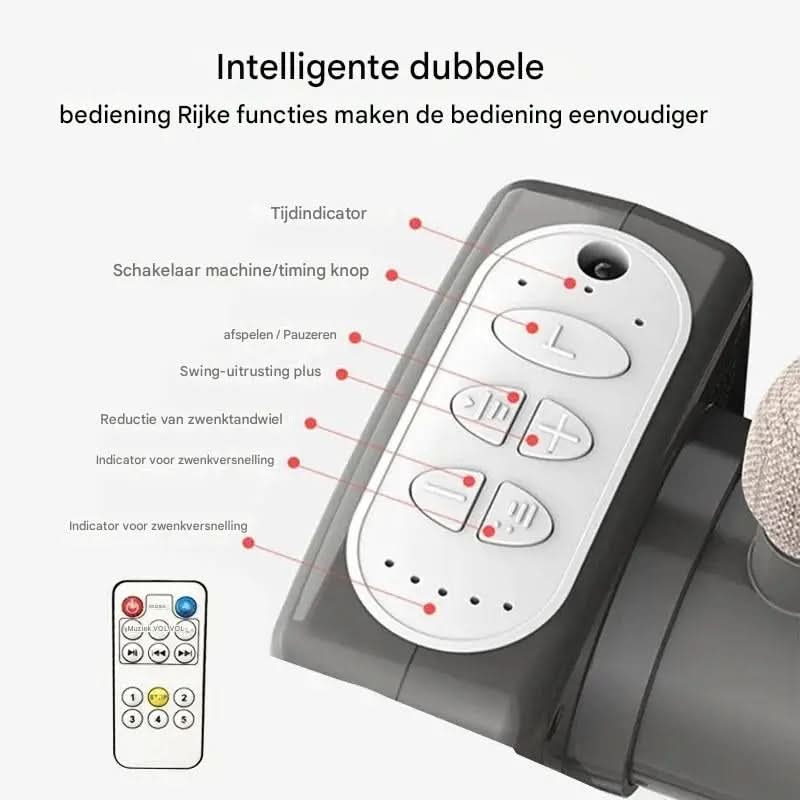 Movebaby™ Schommelbed met Klamboe | Wieg & Speelbed voor Pasgeborenen Movebaby